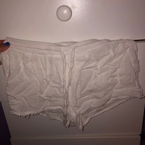 White shorts. Super cute and comfy.